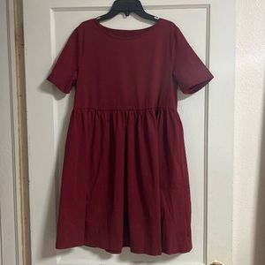 Burgundy dress never worn